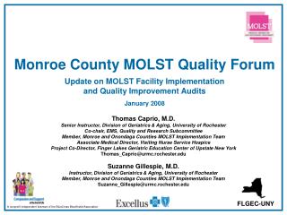 Thomas Caprio, M.D. Senior Instructor, Division of Geriatrics &amp; Aging, University of Rochester