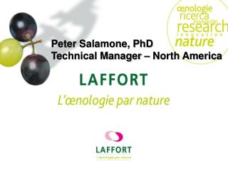 Peter Salamone, PhD Technical Manager – North America