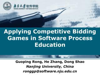 Applying Competitive Bidding Games in Software Process Education