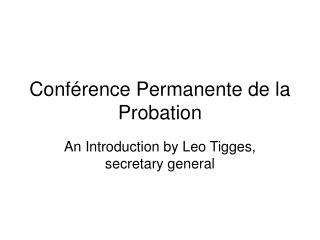 Conférence Permanente de la Probation