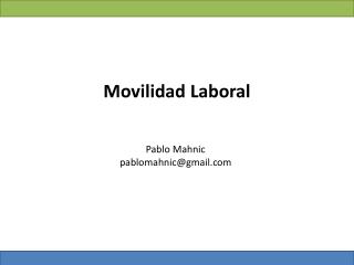Movilidad Laboral