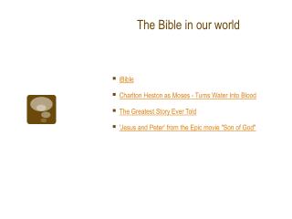 The Bible in our world