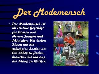 Der Modemensch