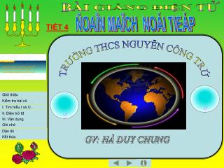 TRƯỜNG THCS NGUYỄN CÔNG TRỨ