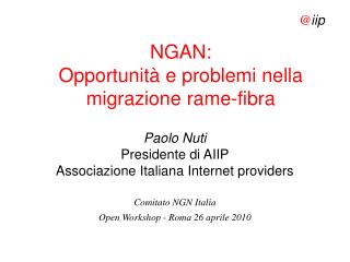 NGAN: Opportunità e problemi nella migrazione rame-fibra