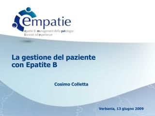 La gestione del paziente con Epatite B