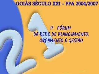 Plano de Governo Plano Estratégico Goiás Séc. XXI