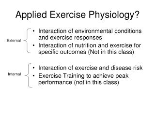 PPT - Applied Exercise Physiology? PowerPoint Presentation, Free ...