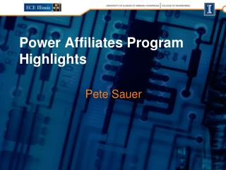 Power Affiliates Program Highlights