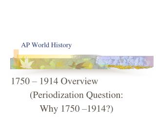 AP World History