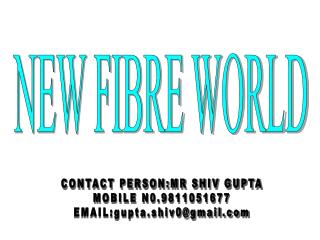 NEW FIBRE WORLD