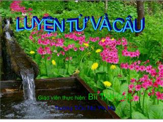 LUYỆN TỪ VÀ CÂU