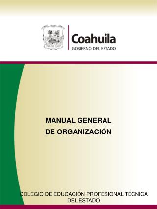 MANUAL GENERAL DE ORGANIZACIÓN