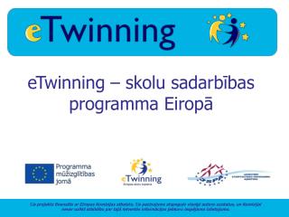 eTwinning – skolu sadarbības programma Eiropā