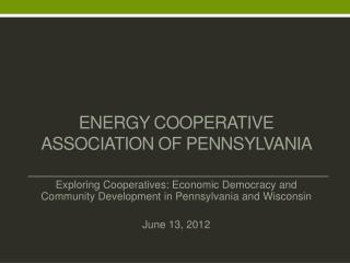 Energy Cooperative Association of Pennsylvania