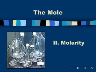 II. Molarity