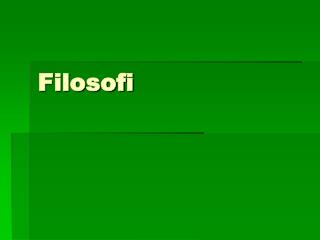 Filosofi