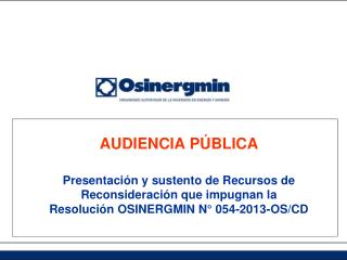 AUDIENCIA PÚBLICA