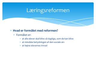 Læringsreformen