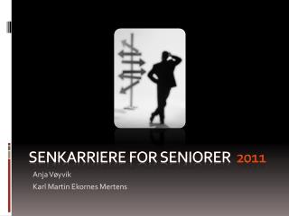 Senkarriere for seniorer 2011