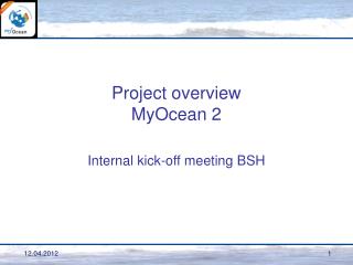 Project overview MyOcean 2