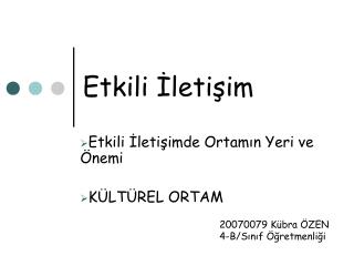 Etkili İletişim