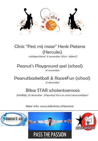 Clinic “Pest mij maar” Henk Pieterse (Hercules) vrijdagochtend 8 november (Kom kijken!)