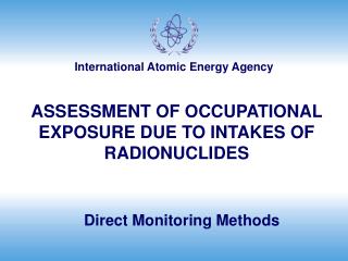 Direct Monitoring Methods