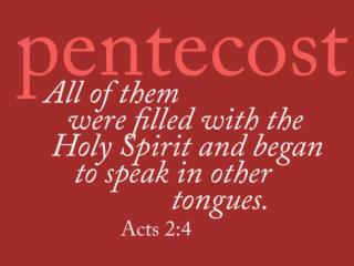 Pentecost from HopeandHealing.org