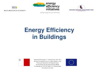 Energy Efficiency in Buildings
