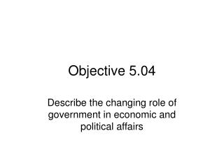Objective 5.04