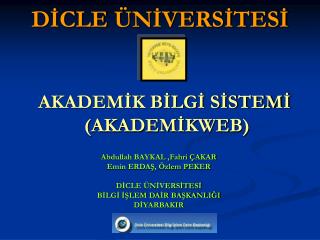 DİCLE ÜNİVERSİTESİ