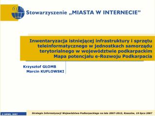 Krzysztof GŁOMB Marcin KUFLOWSKI