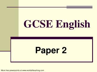 GCSE English