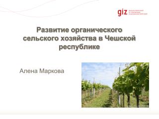 Развитие органического сельского хозяйства в Чешской республике