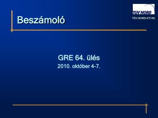 Beszámoló