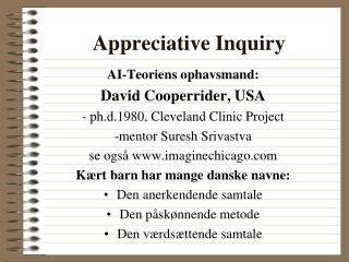 Appreciative Inquiry