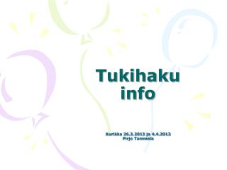 Tukihaku info