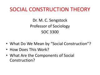 SOCIAL CONSTRUCTION THEORY