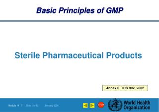 Basic Principles of GMP