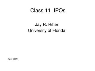 Class 11 IPOs