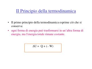 II Principio della termodinamica