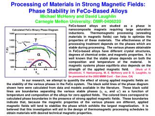 Processing of Materials in Strong Magnetic Fields: Phase Stability in FeCo-Based Alloys