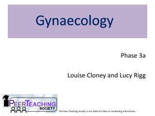 Phase 3a Louise Cloney and Lucy Rigg