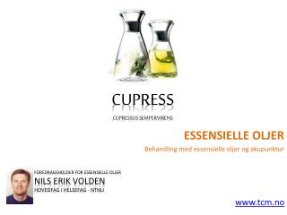 Essensielle oljer cypresse