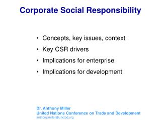 Corporate Social Responsibility