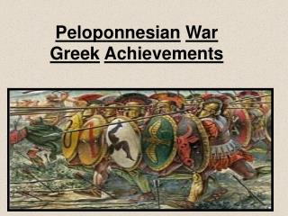 Peloponnesian War Greek Achievements