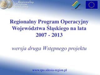 Regionalny Program Operacyjny Województwa Śląskiego