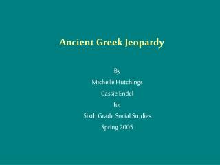 Ancient Greek Jeopardy
