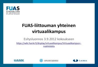 FUAS-liittouman yhteinen virtuaalikampus